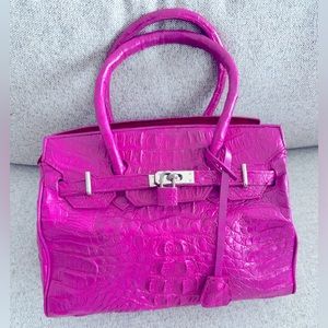 Genuine crocodile skin bag